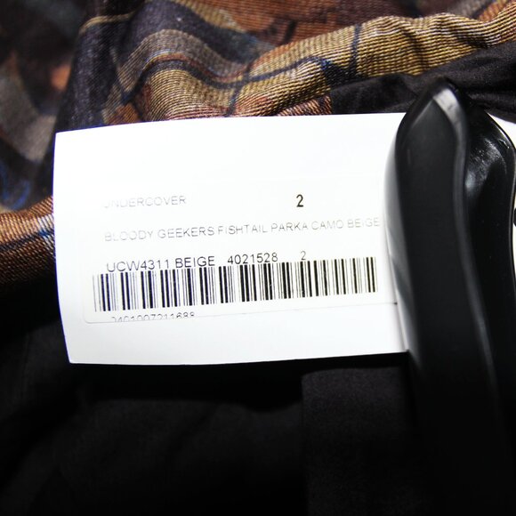 BNWT SS19 UNDERCOVER "BLOODY GEEKERS" CAMO COAT 2 - Picture 11 of 13